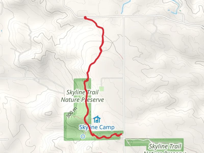 Skyline Trail and North Country Trail from Brubaker Road