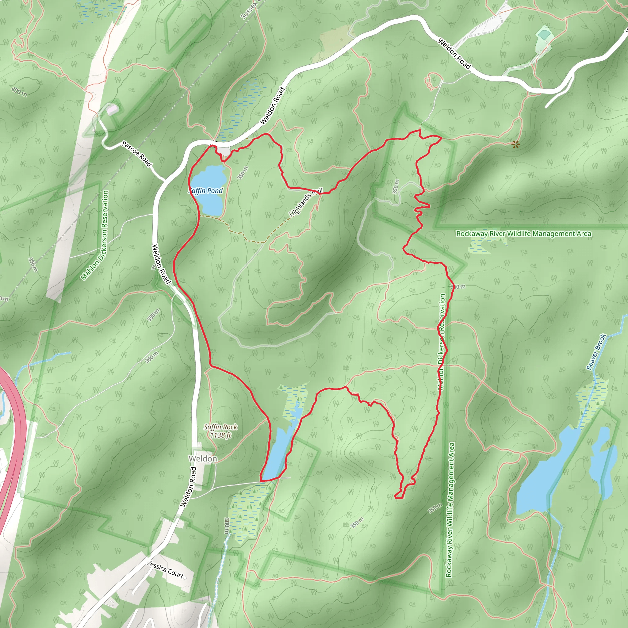 Ogden Mine Railroad and Yellow Dot Loop Trail mobile static map