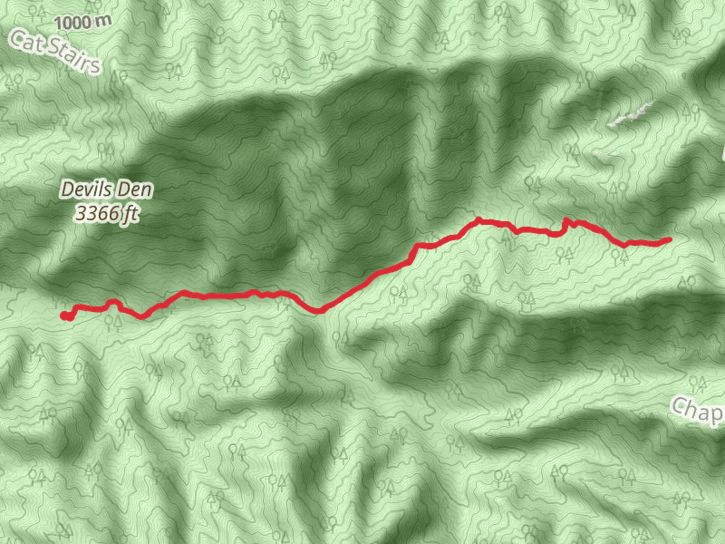 Ramsay Cascades Trail mobile static map
