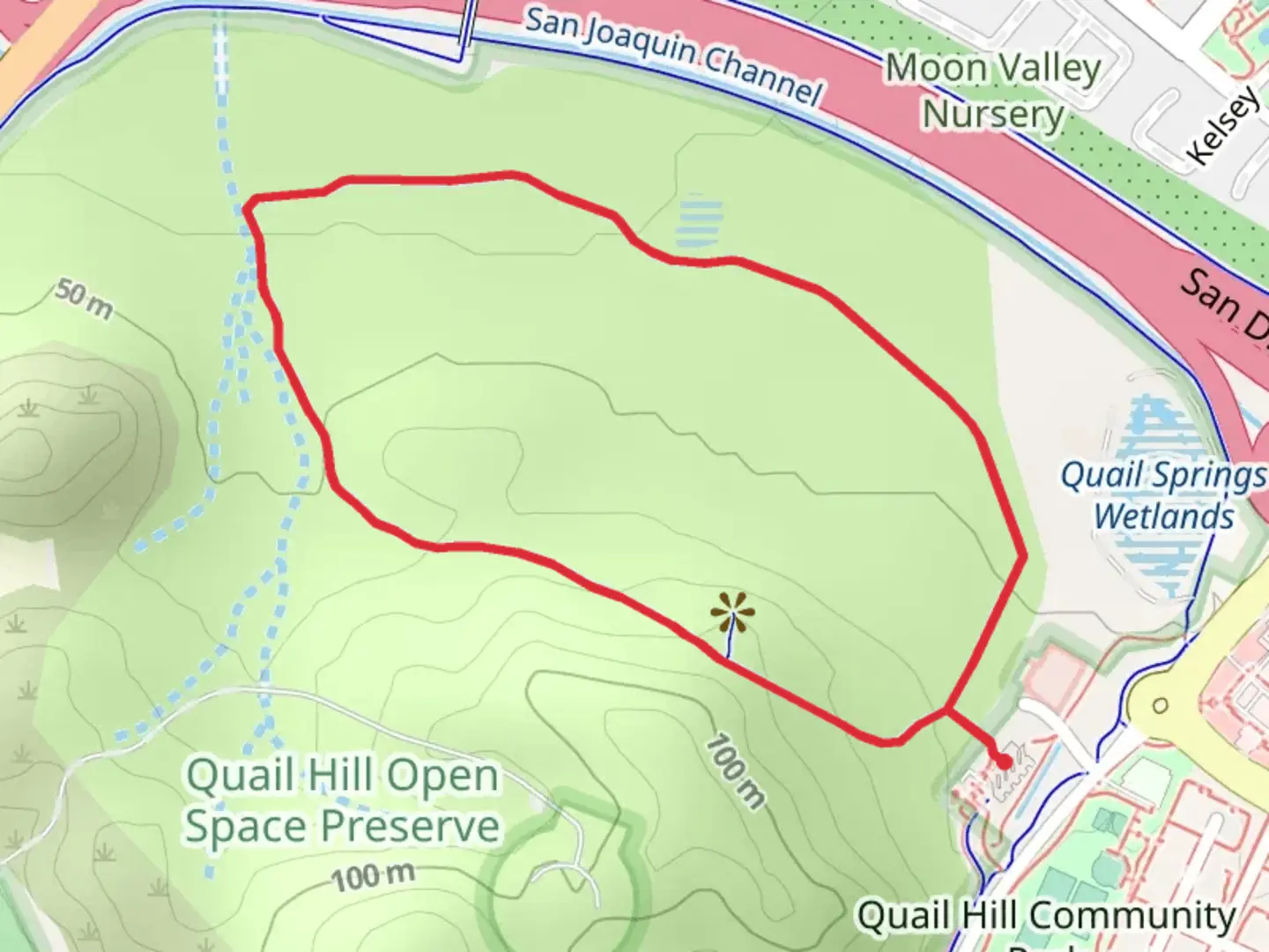 An image depicting the trail Quail Hill Loop Trail and its surrounding area.
