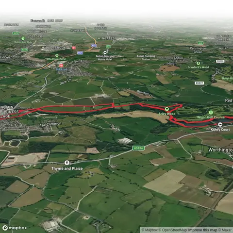 Adlington to Worthington Lakes