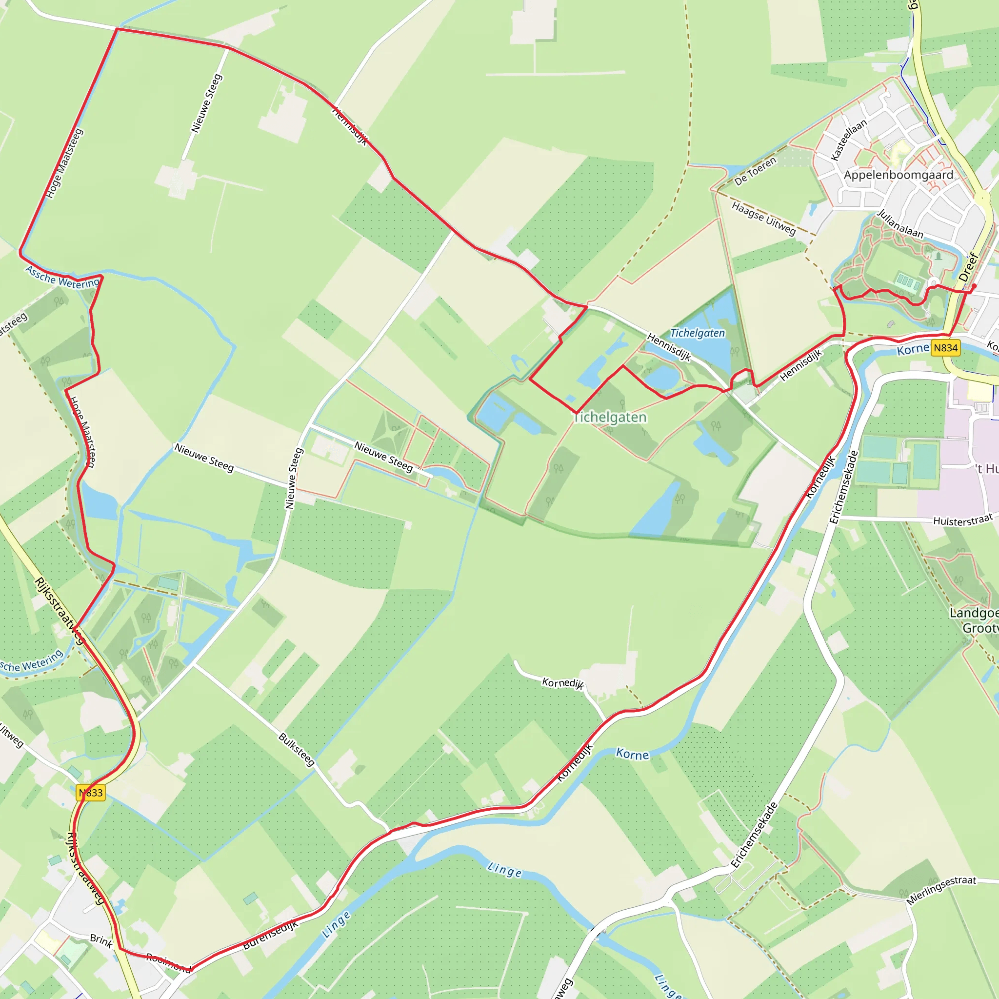 Gemeente and Buren Loop mobile static map