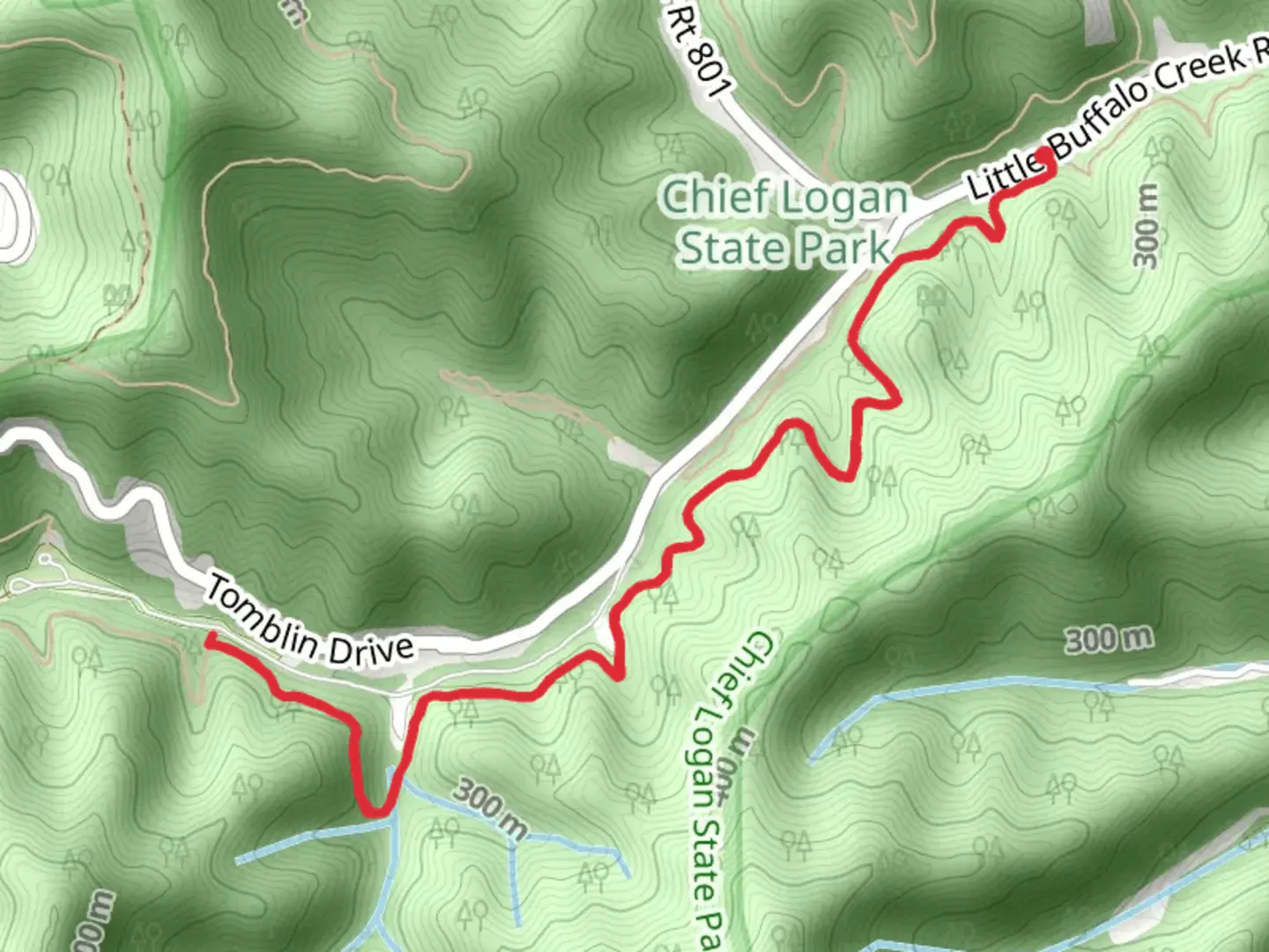 An image depicting the trail Rattlesnake Trail and its surrounding area.