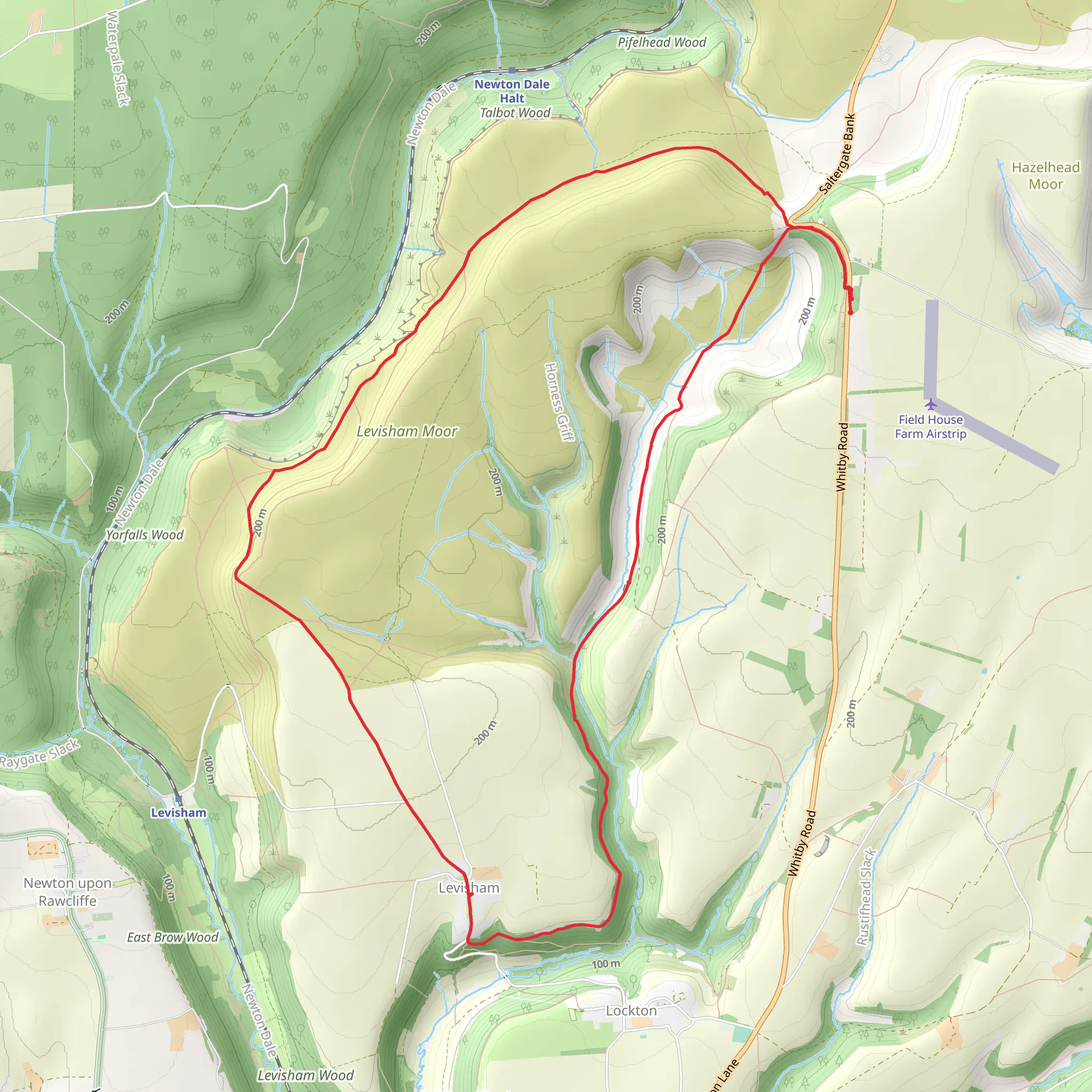 Hole of Horcum - Levisham Circular mobile static map