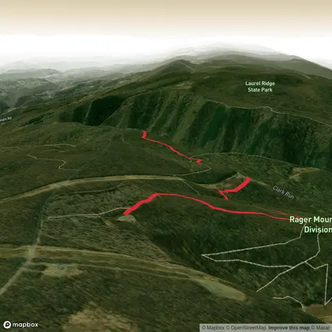 Snowmobile Trail in Rager Mountain Division