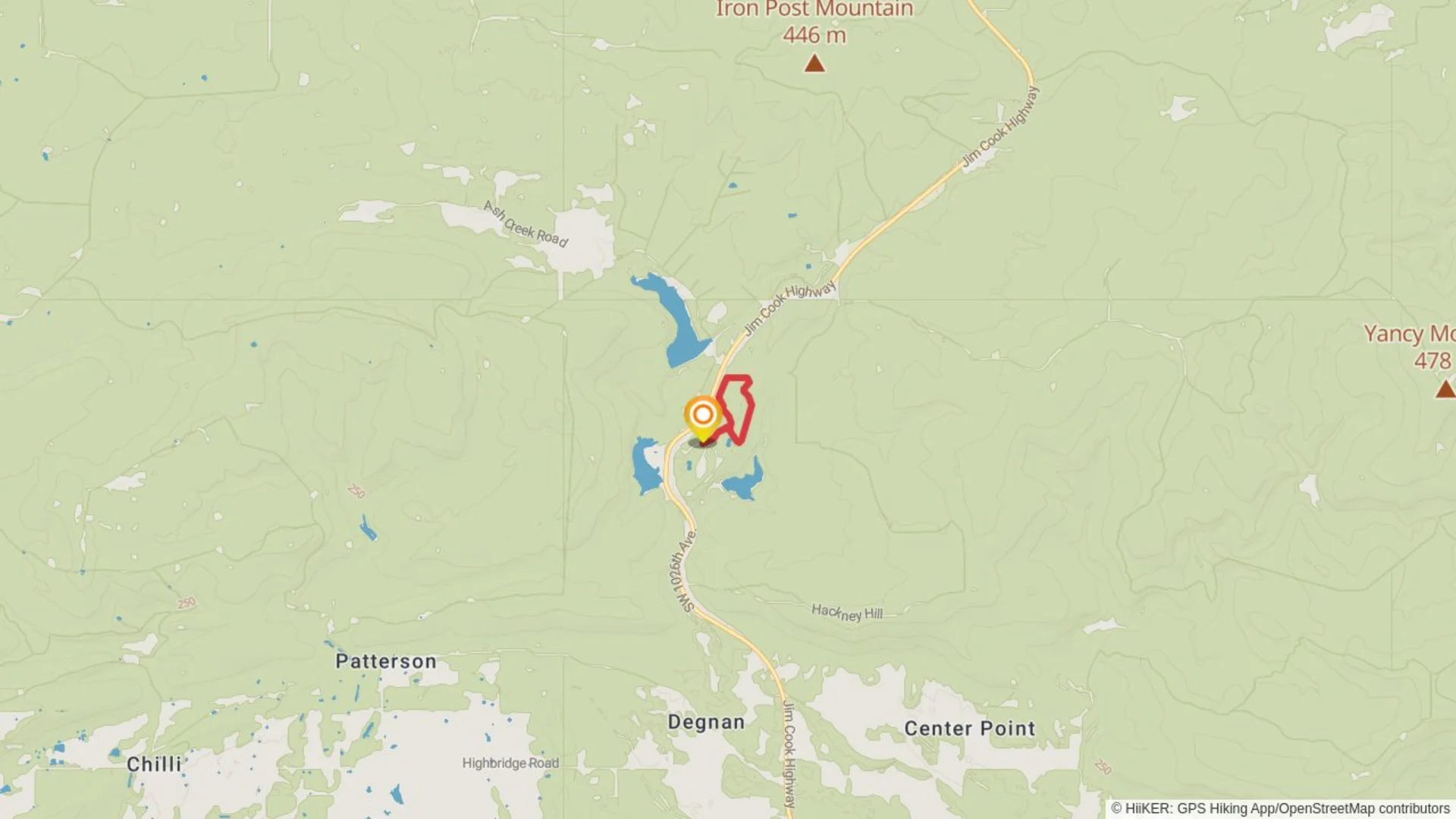 An image depicting the trail Coon Ridge Loop Trail and its surrounding area.
