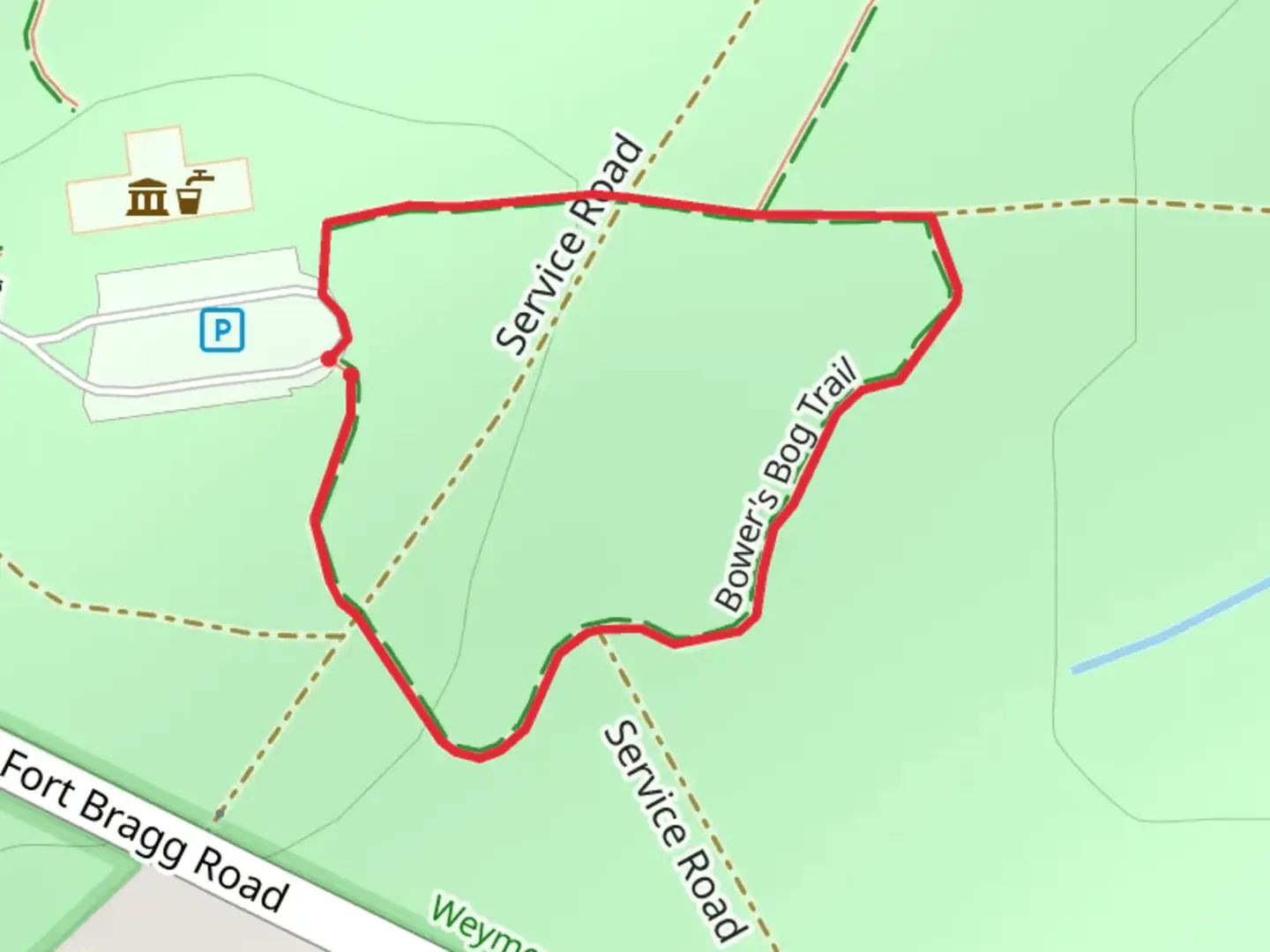 An image depicting the trail Bower's Bog Loop Trail and its surrounding area.