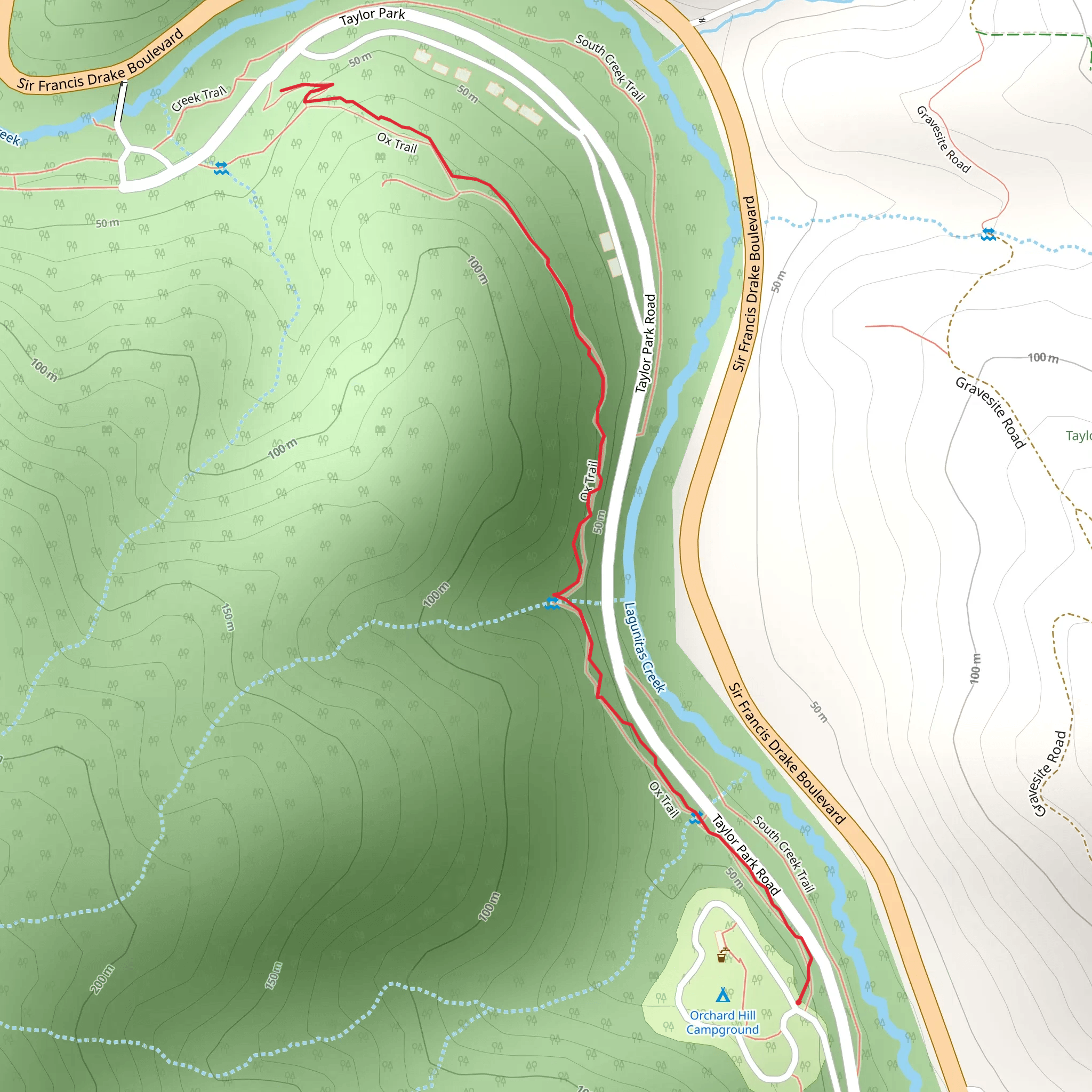 Ox Trail mobile static map