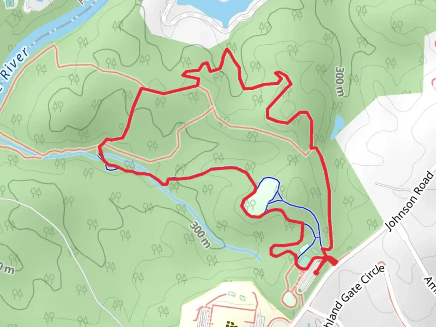 An image depicting the trail Settles Bridge and its surrounding area.
