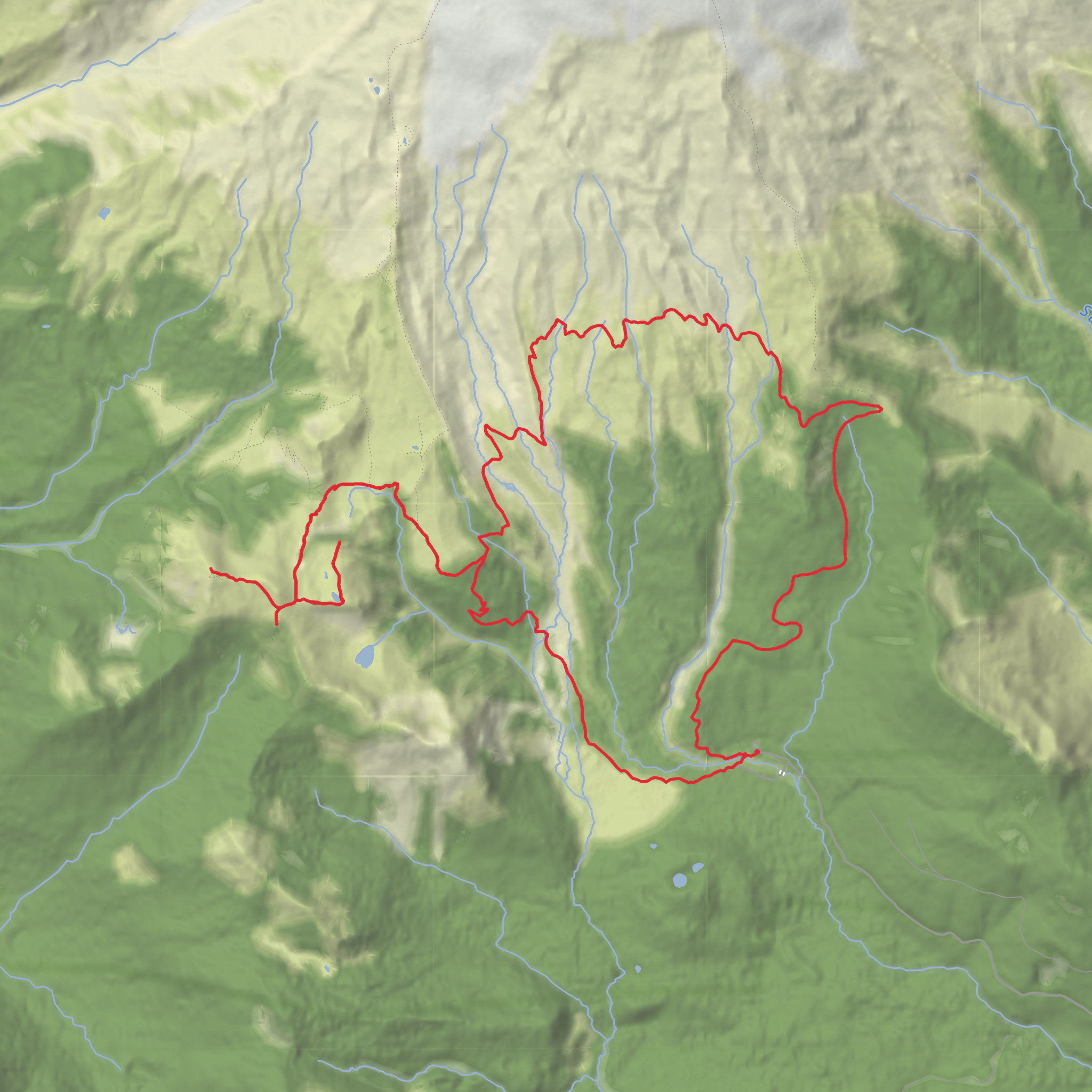 Park Butte-Scott Paul Trail Loop mobile static map