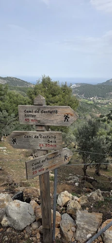 Loop from the first Soller roundabout using the old track to Deia. Lovely views of the town and valley
