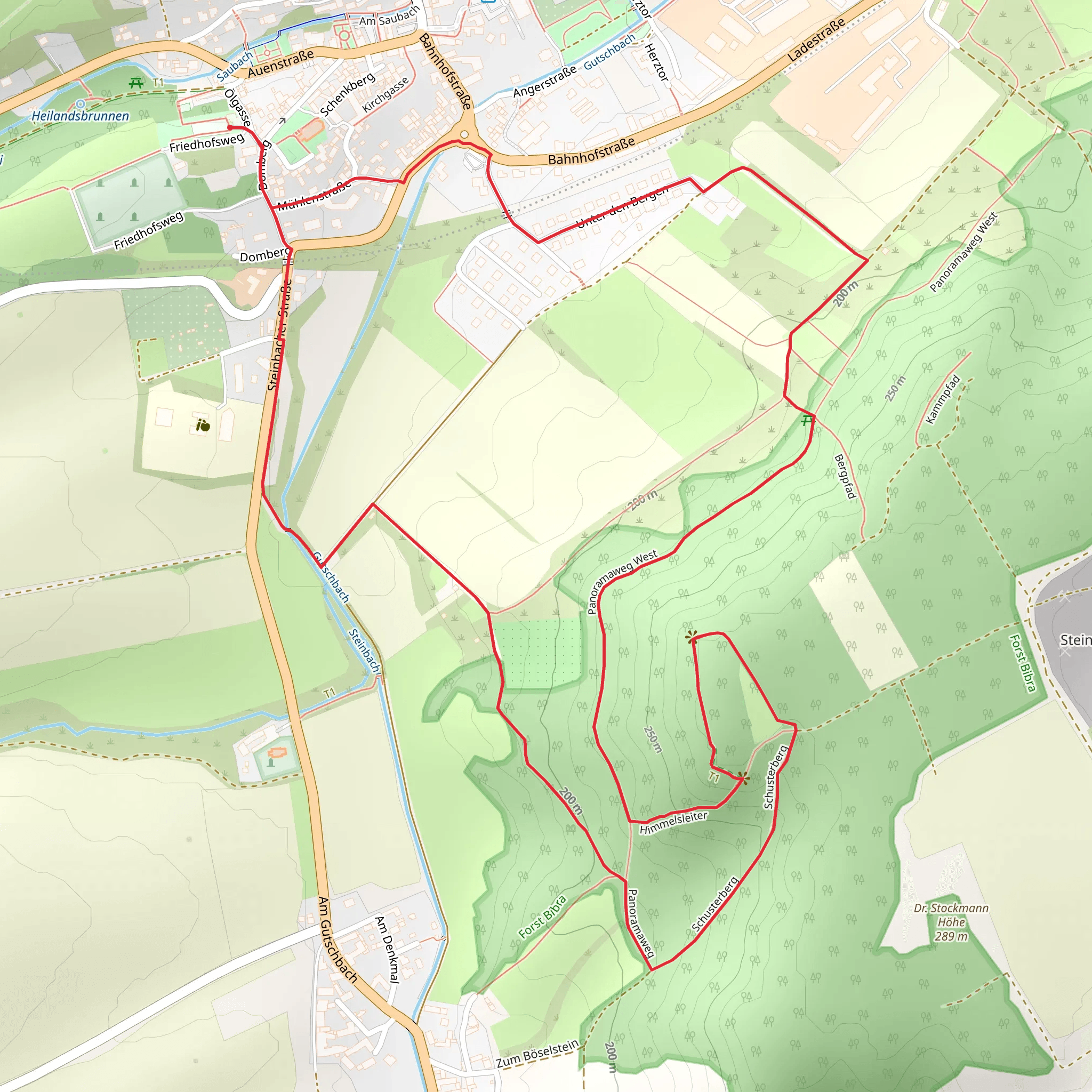 Schnecktalweg and Boeselstein Wanderweg Loop mobile static map