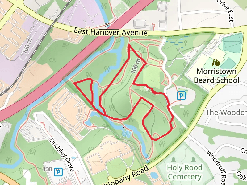 Patriots Path Blue Loop in Rose Garden