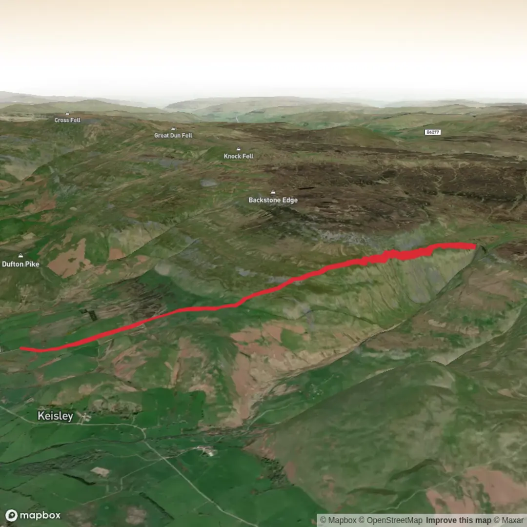 An image depicting the trail highcupnick up and down and its surrounding area.