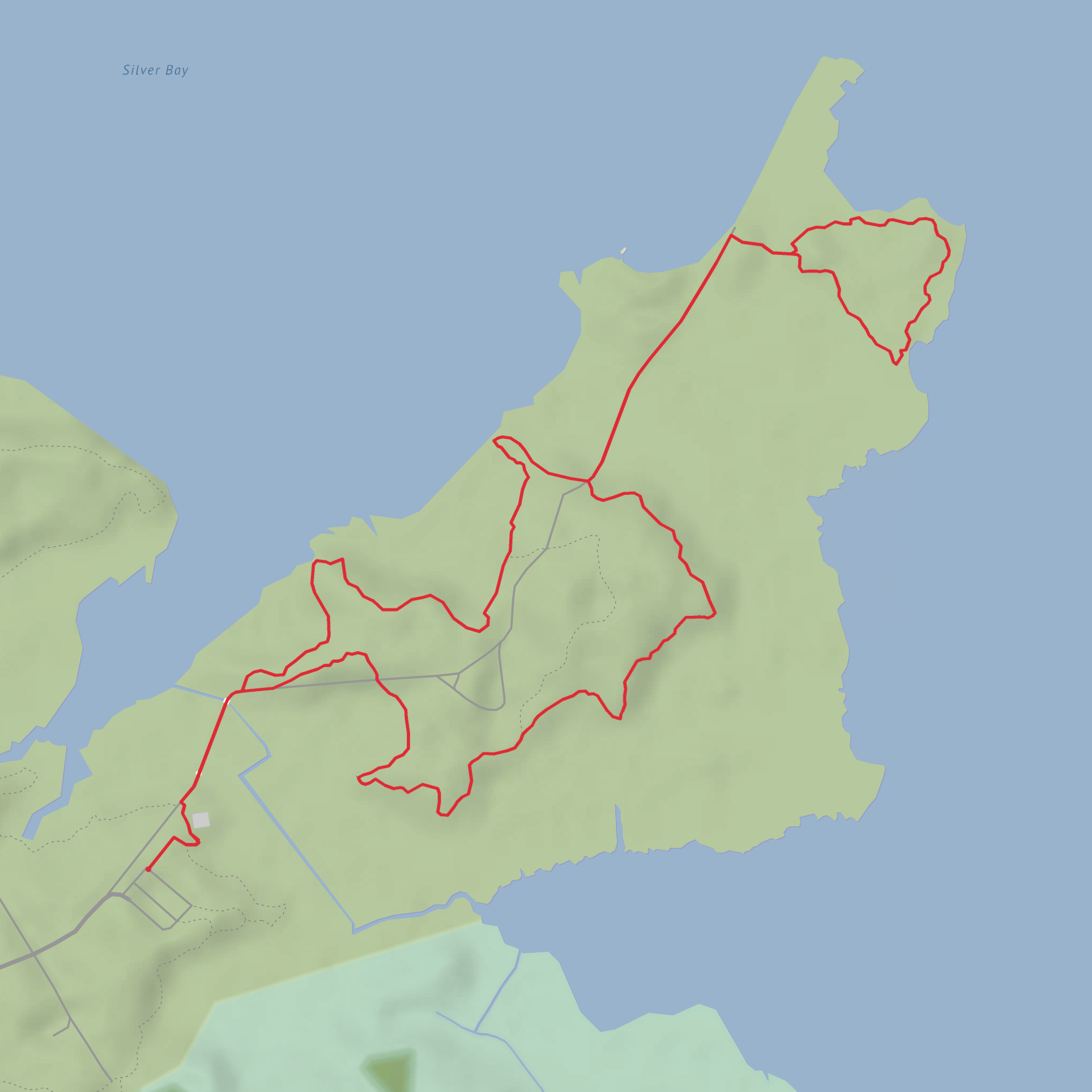 Cattus Island Long Loop mobile static map