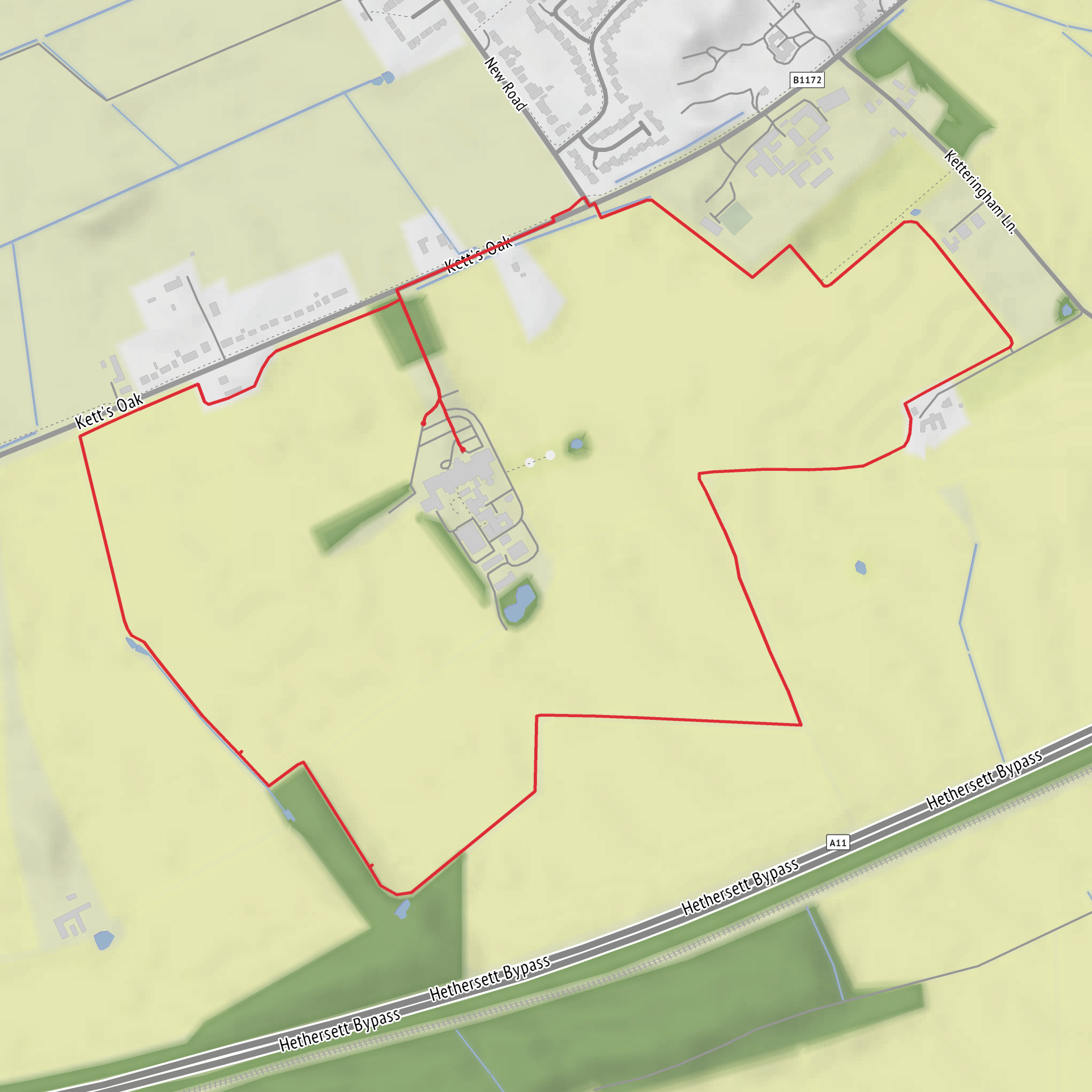 Around Park Farm Hotel - Norwich mobile static map