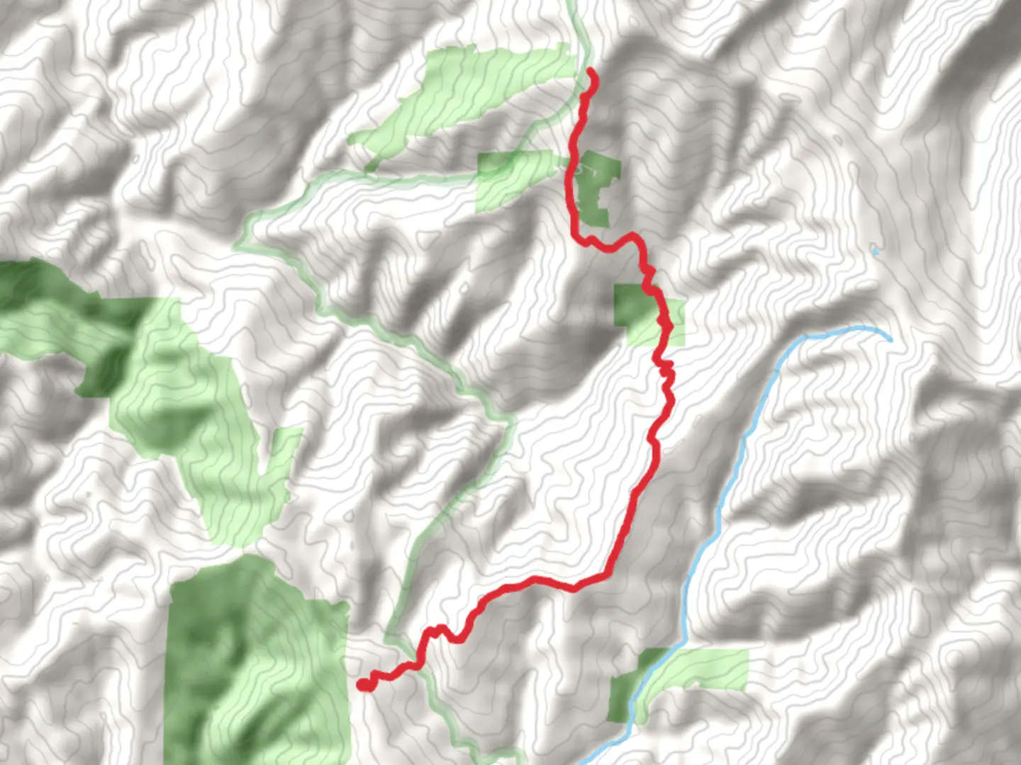 An image depicting the trail Red Mountain Trail and its surrounding area.