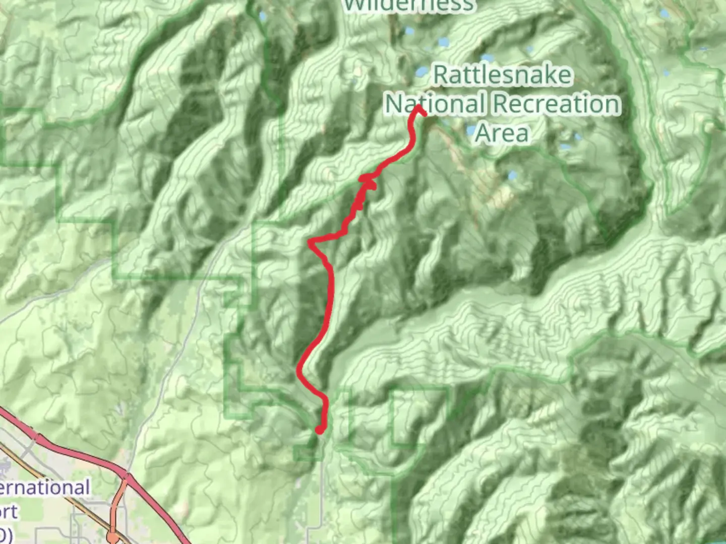An image depicting the trail Stuart Peak and its surrounding area.