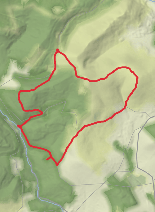 Hike from Aghavannagh mobile static map