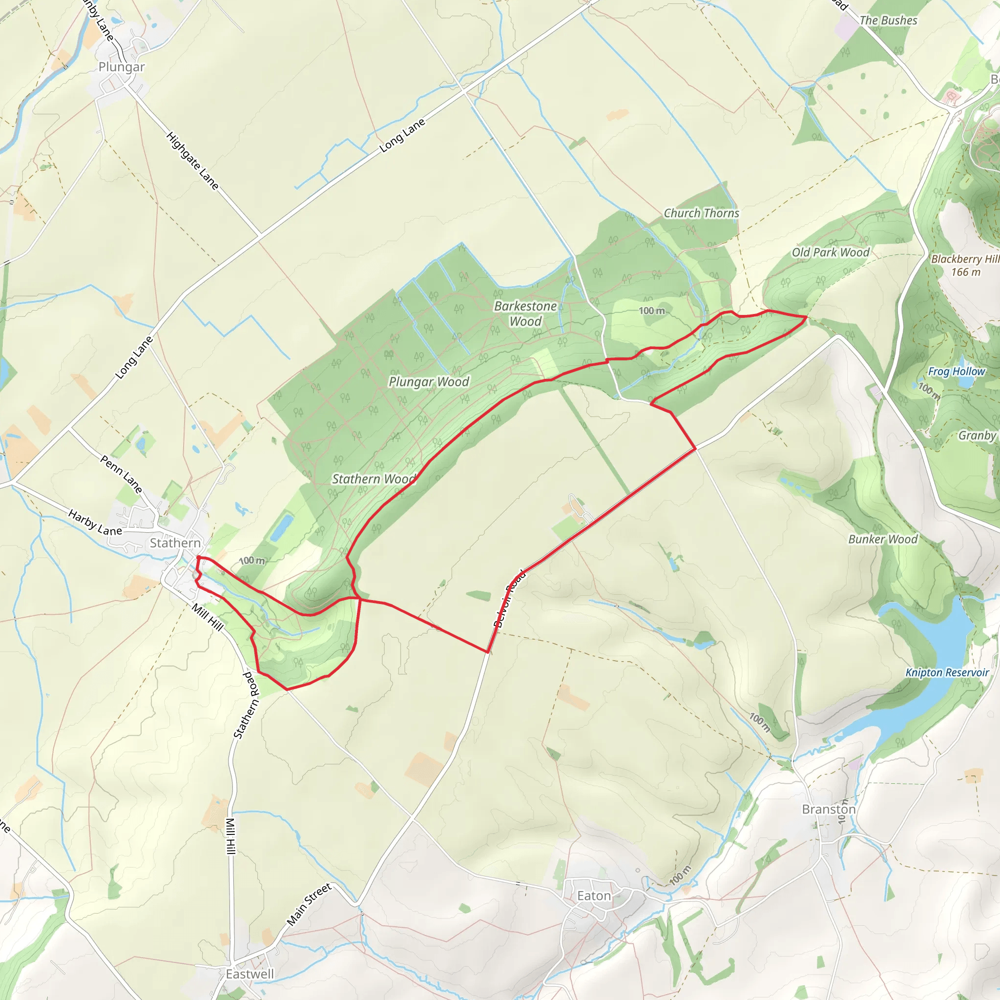 Stathern Eastern Loop mobile static map