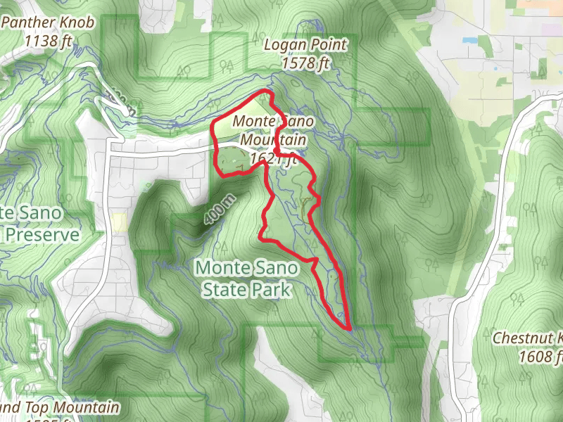 Monte Sano Mountain Loop via North and South Plateau