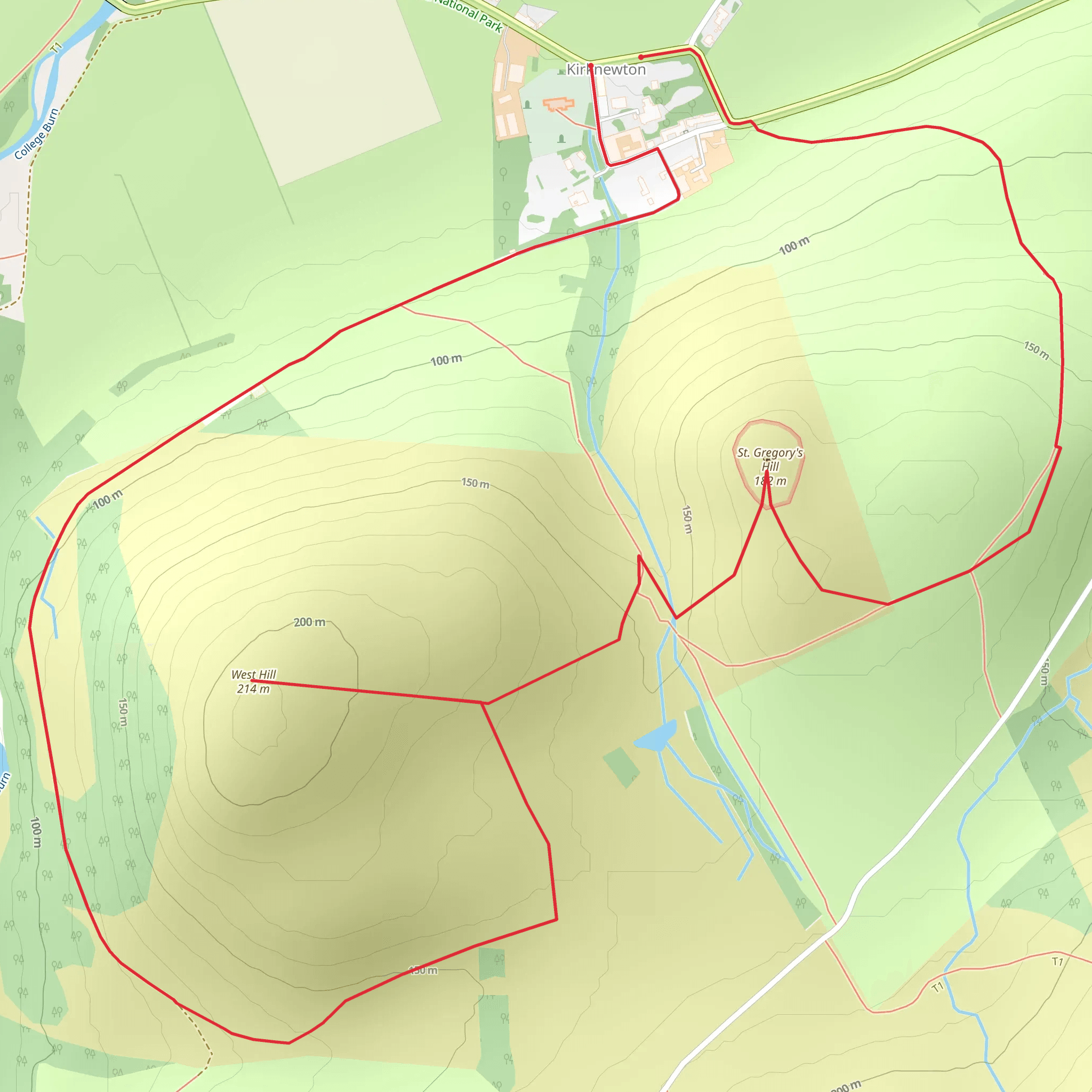 Kirknewton Hillfort Trail mobile static map