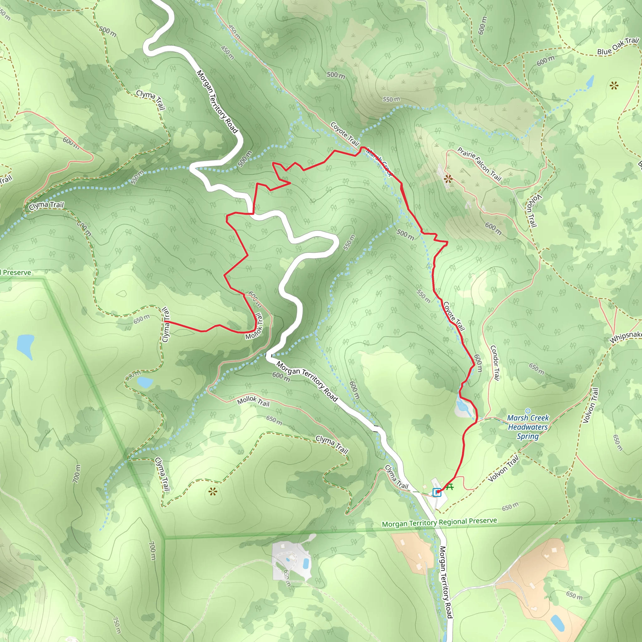 Condor and Mollok Trail mobile static map