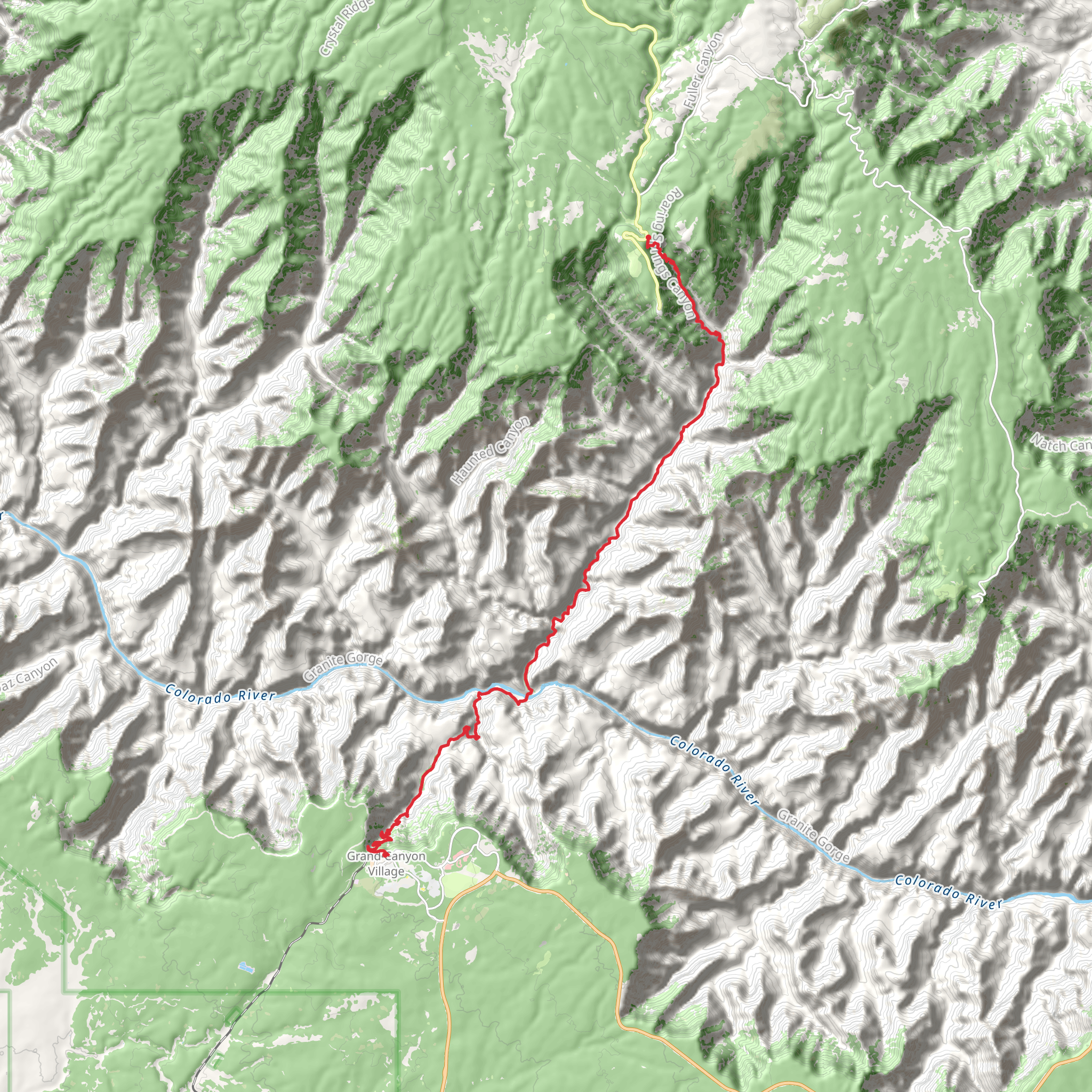 Arizona Trail - Grand Canyon Highway mobile static map
