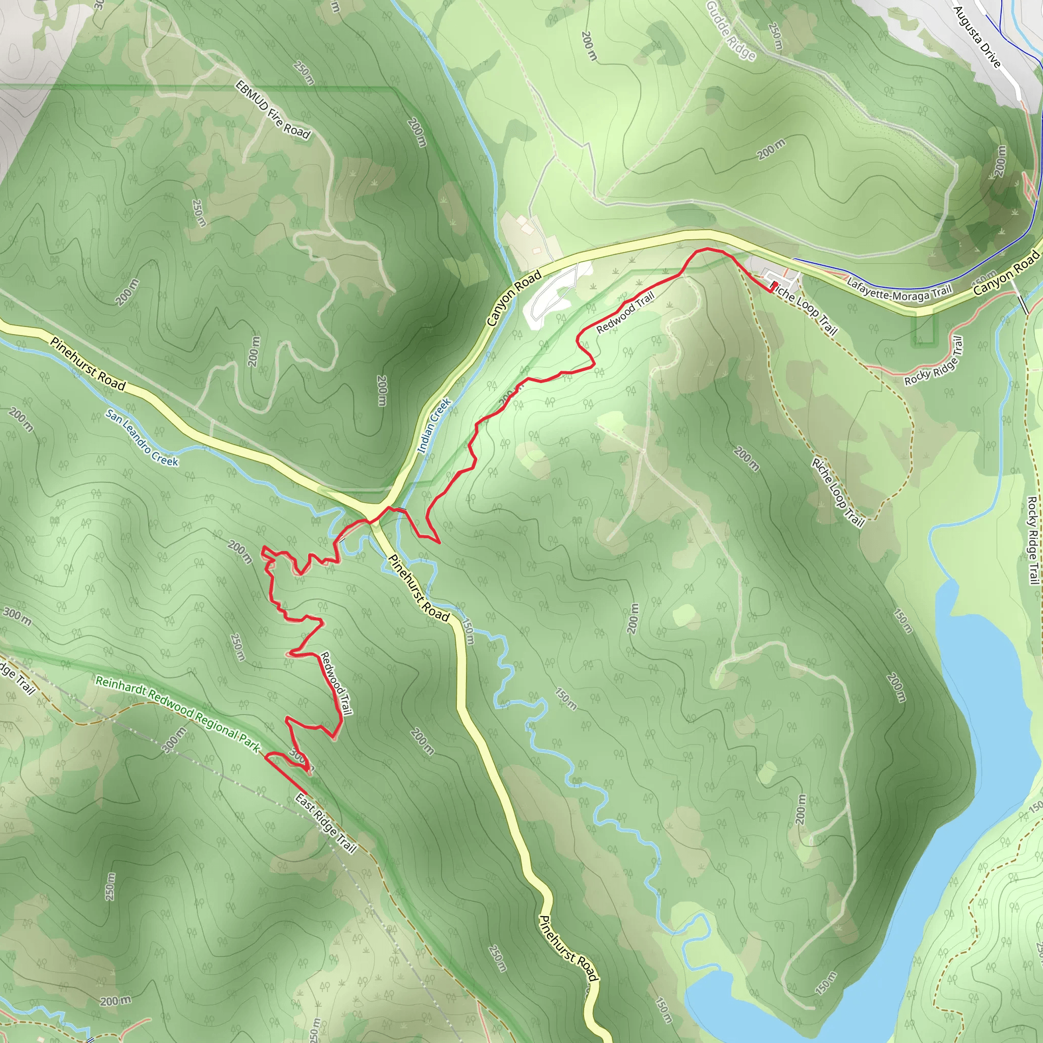 Redwood Trail mobile static map