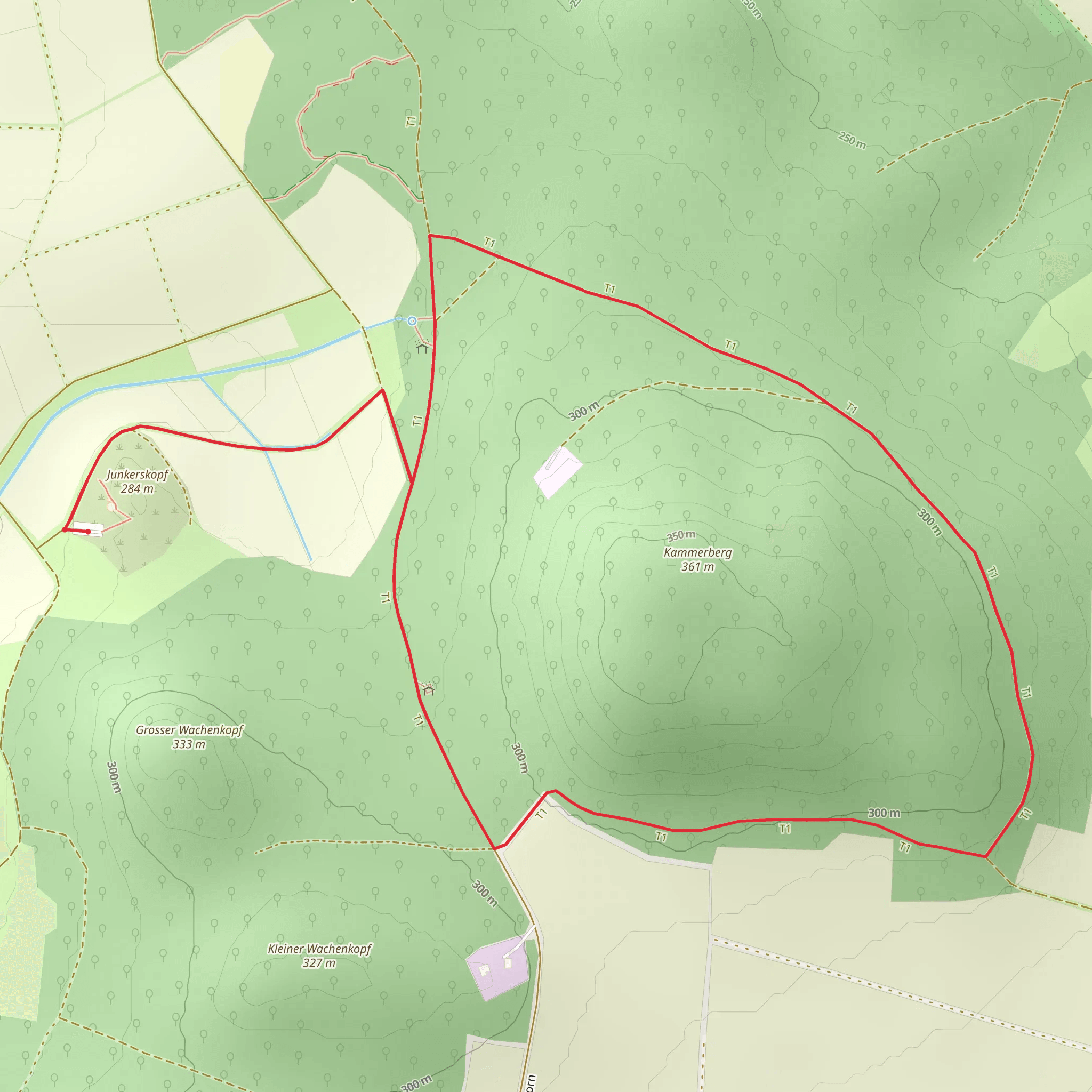 Kammerberg Loop via Metze Rundweg 1 mobile static map