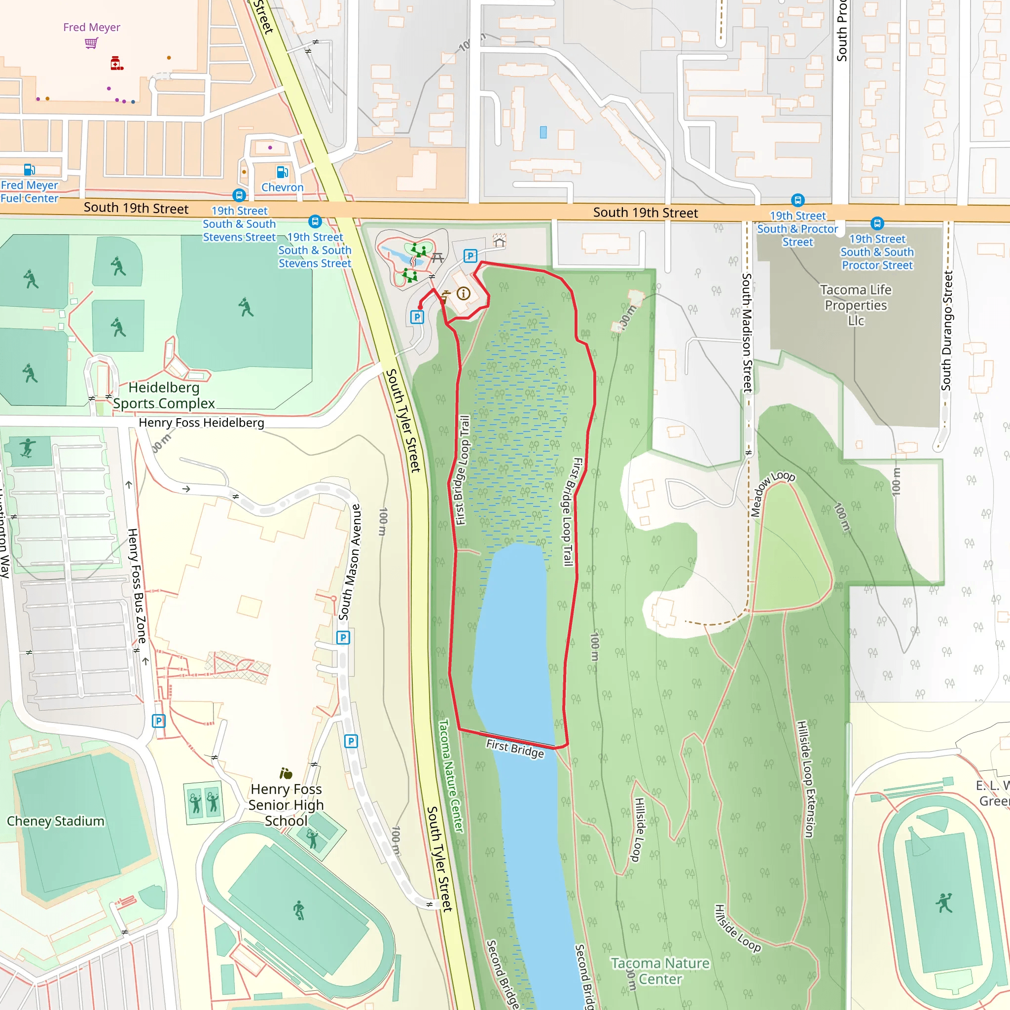 First Bridge Loop mobile static map