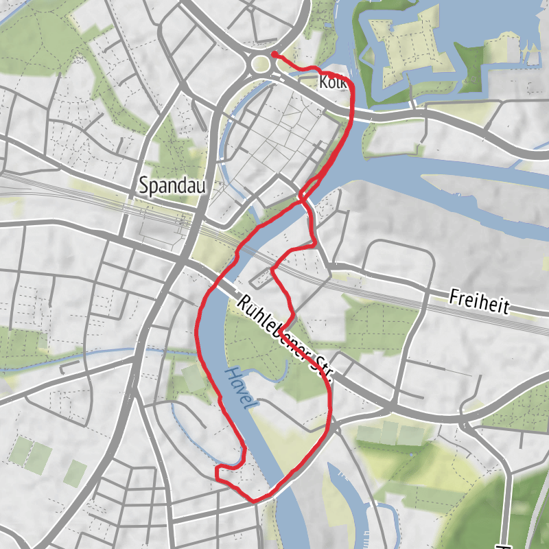 A map preview of the recording Berlin Laufen.