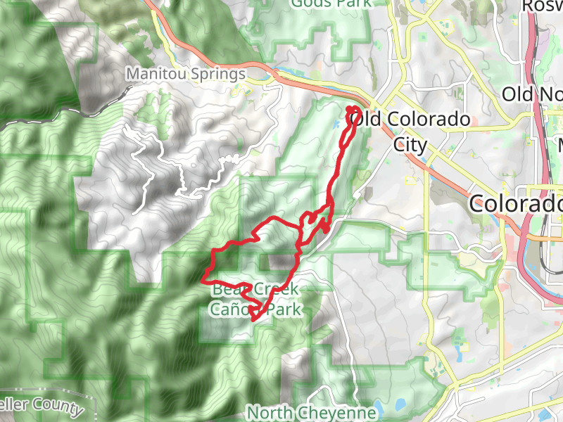 Red Rock Rim Trail, White Acres Trail and Palmer Red Rock Trail Loop