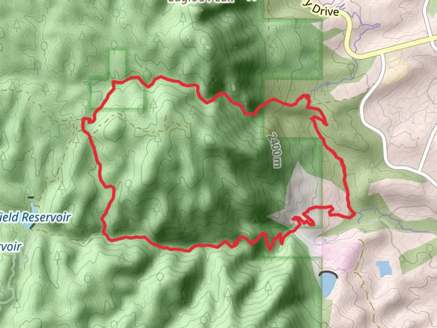 An image depicting the trail Stanley Canyon and West Monument Creek Loop Trail and its surrounding area.