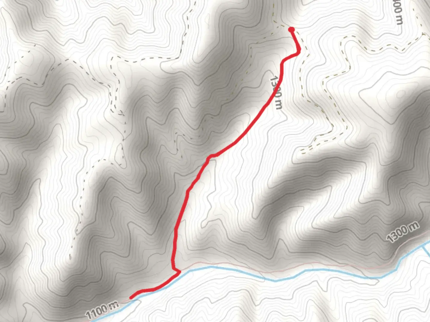 An image depicting the trail Tiger Ridge Trail Out and Back and its surrounding area.