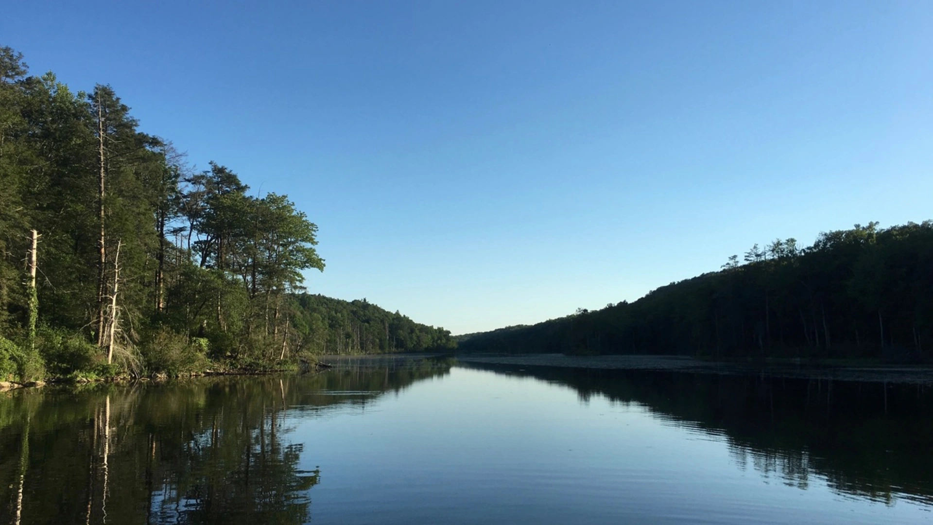 An image depicting the trail Shenandoah Mountain, Canopus Lake via Appalachian Trail and its surrounding area.