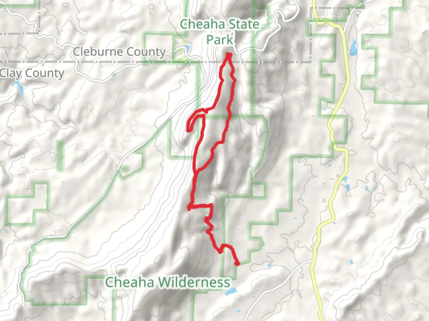 An image depicting the trail Nubbin Creek, McDill Point and Cave Creek Loop Trail and its surrounding area.
