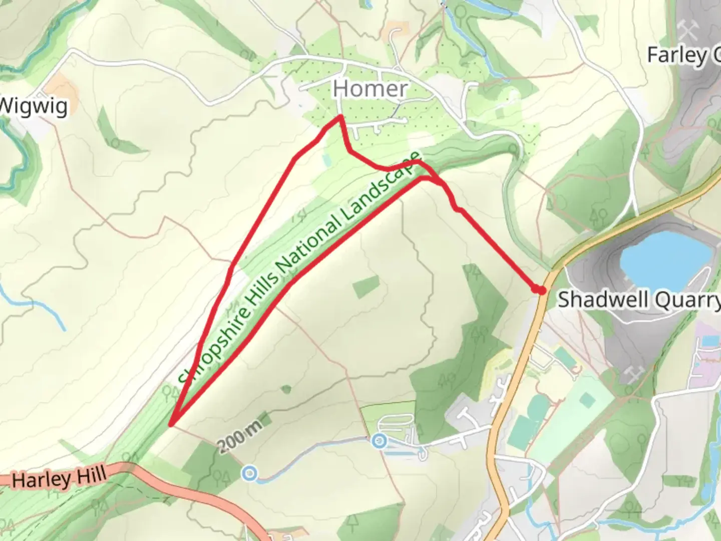 An image depicting the trail Homer Loop and its surrounding area.