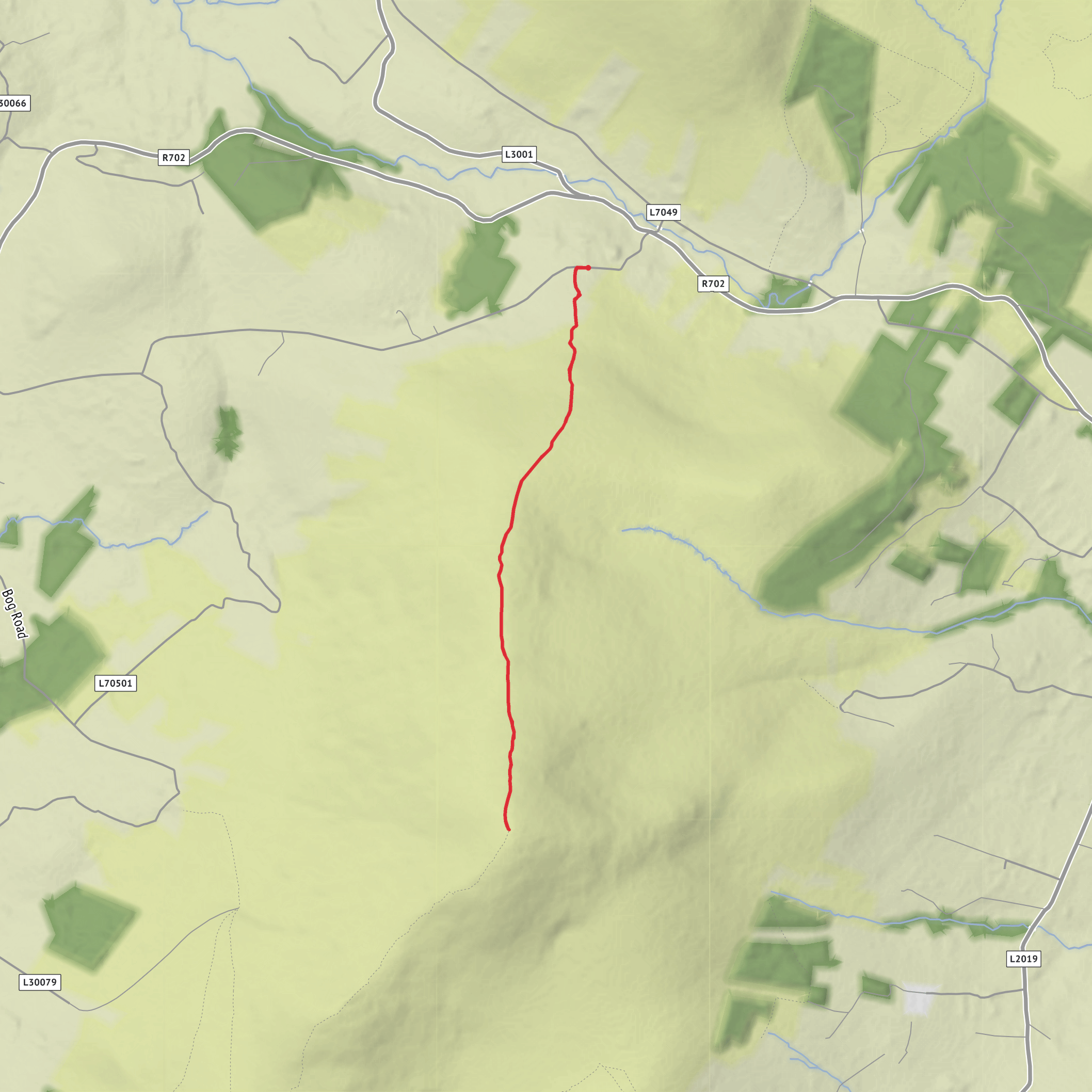 Blackstairs Ramble mobile static map