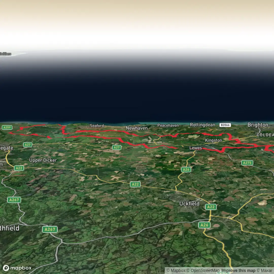 An image depicting the trail Sussex Stride and its surrounding area.