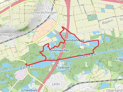 Franz-Willbold See and Schuetzensee via Donausteg Tour