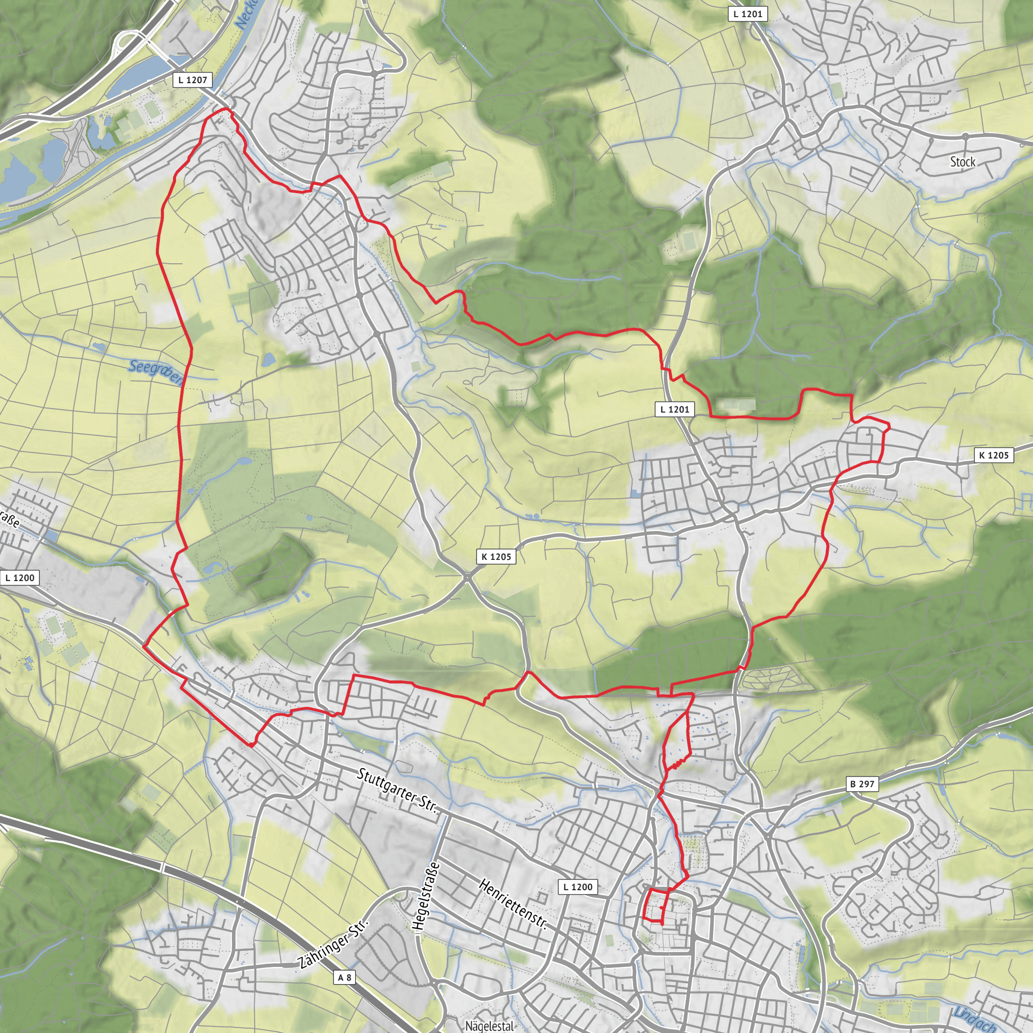 Ötlingen and Notzingen Loop mobile static map
