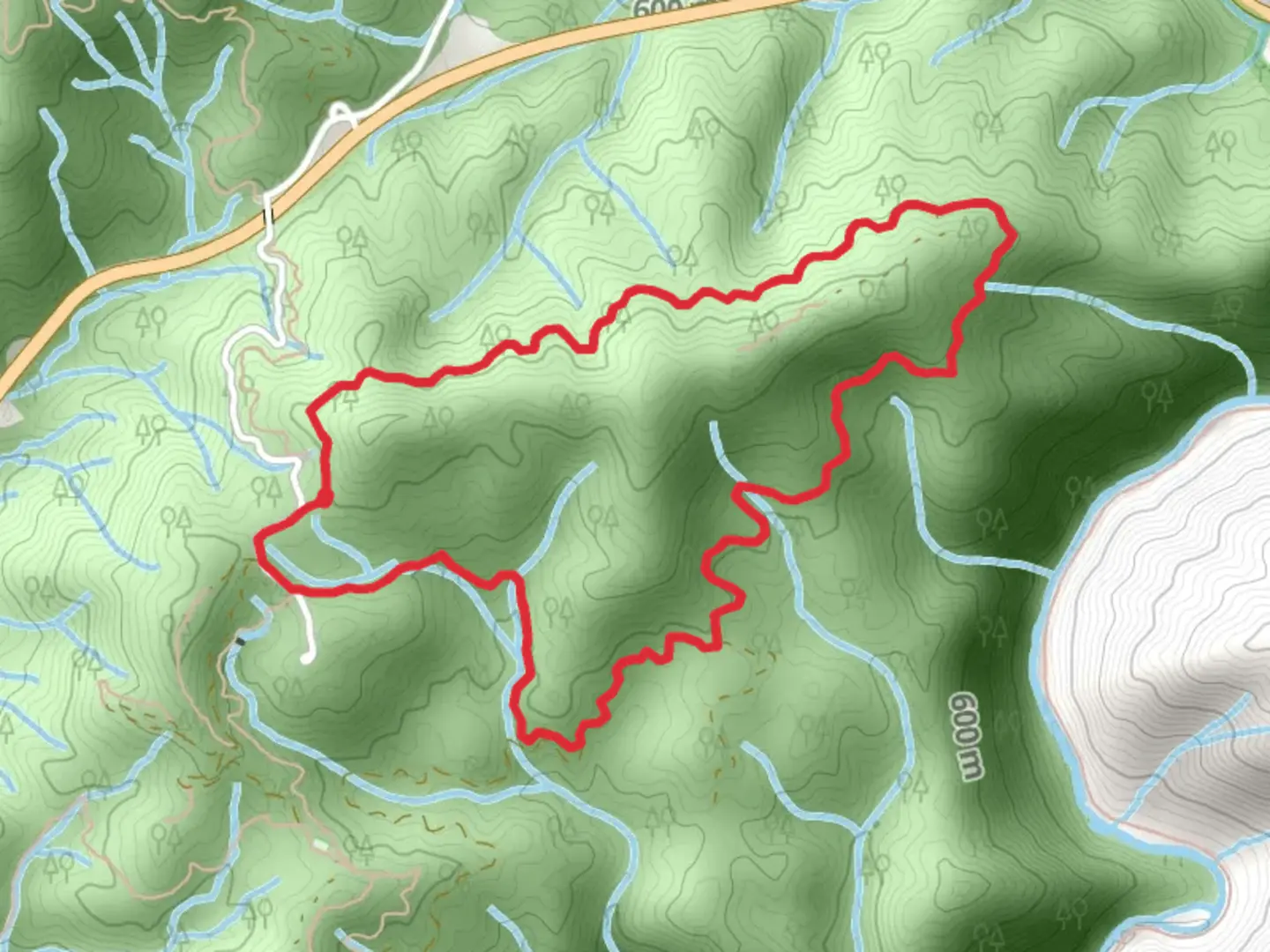 An image depicting the trail Mill Ridge Trail and its surrounding area.