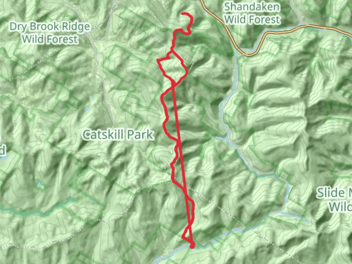 An image depicting the trail Balsam Mountain, Belle Ayr Mountain via Pine Hill - West Branch Trail Loop and its surrounding area.