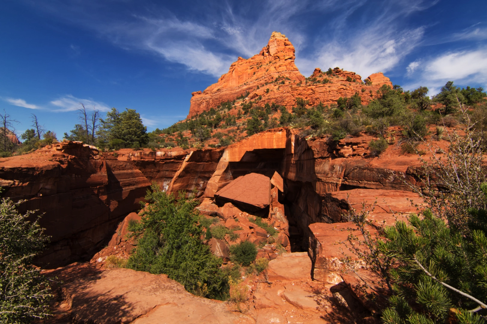An image depicting the trail Cibola Pass Trail and its surrounding area.