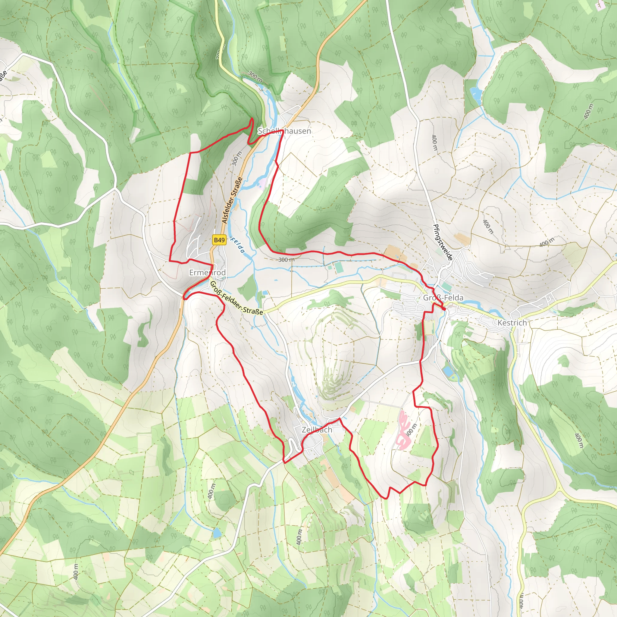 Mühlenweg and Lutherweg Loop mobile static map
