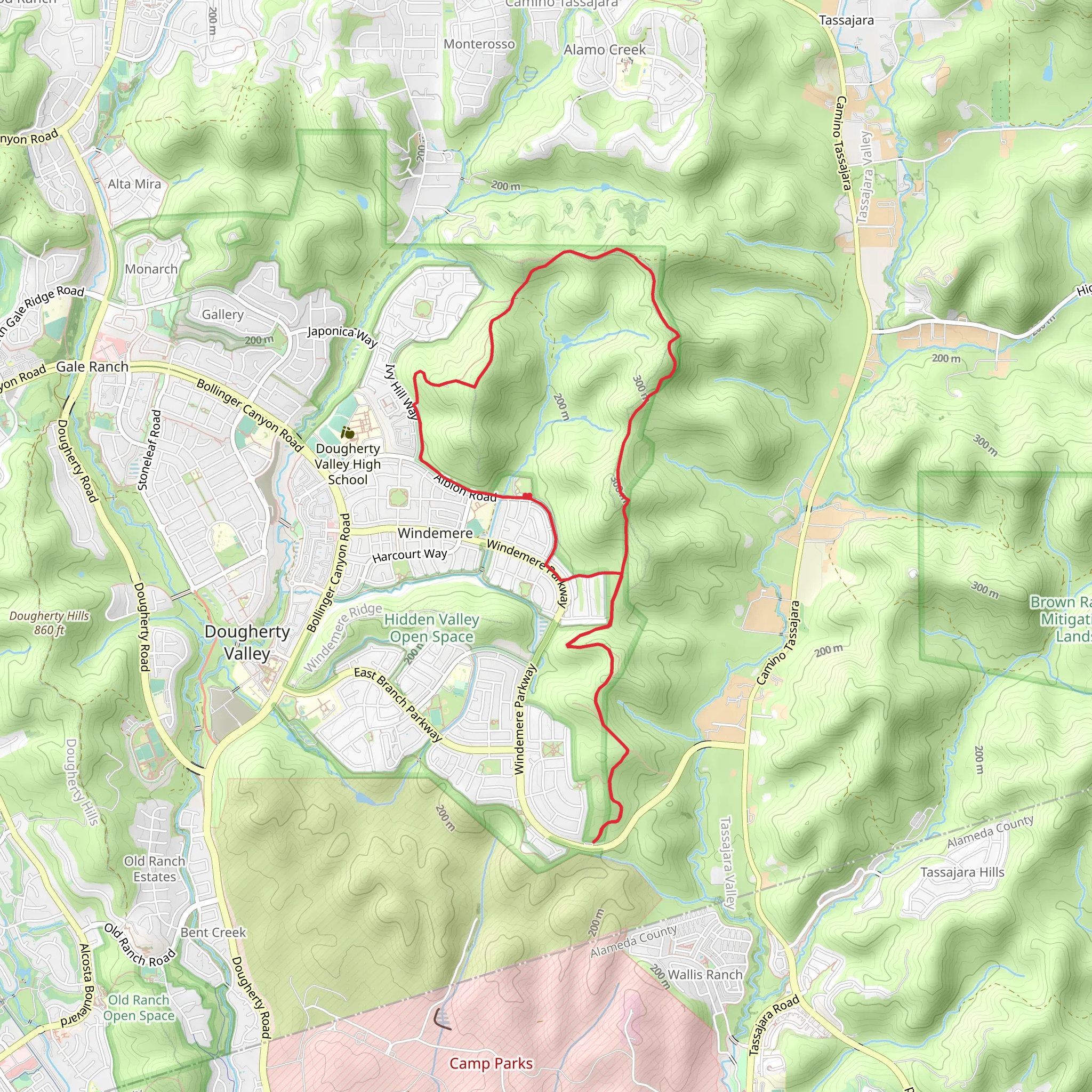 Tassajara Ridge and Upper Hidden Valley Ridge Loop Trail | Contra
