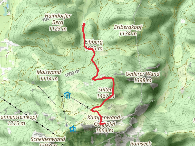 Sultensattel and Kampenwand-Ostgipfel Peak Walk