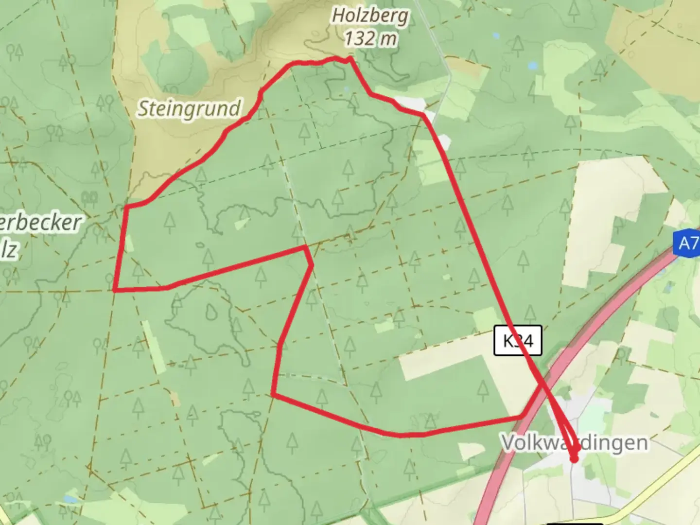 An image depicting the trail Bispingen Circle and its surrounding area.