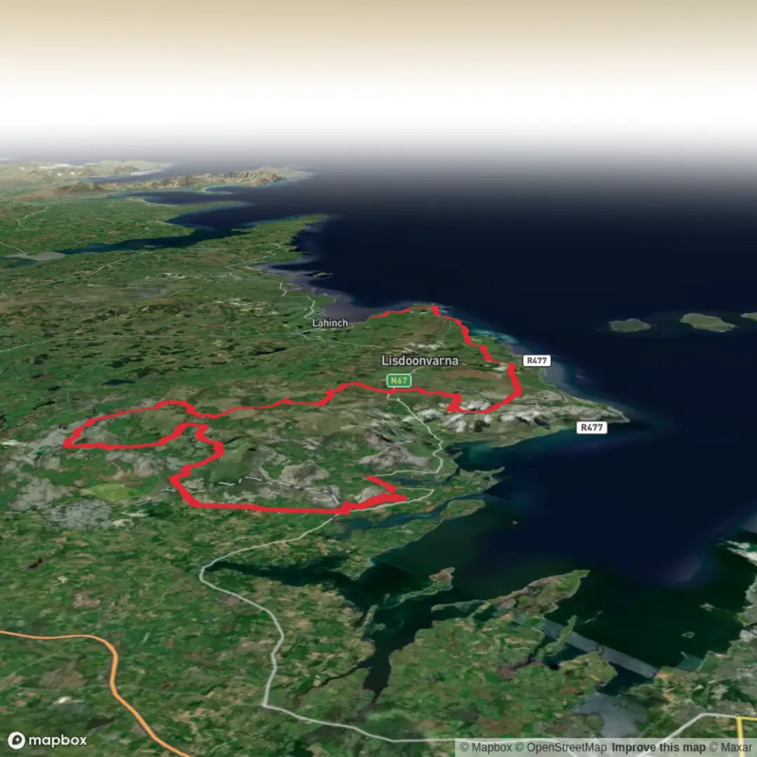 An image depicting the trail Burren_Way_Bellharbour_Liscannor_1 and its surrounding area.